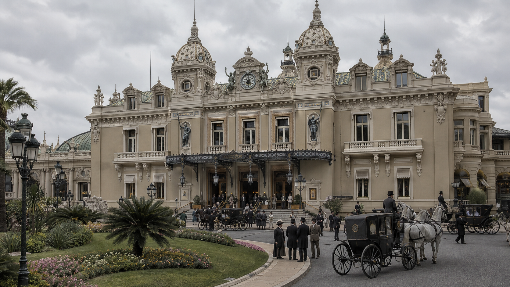Contemporary documentary reconstruction of Casino de Monte-Carlo in the Belle Époque